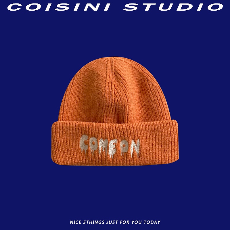 Mũ Len Thêu Chữ Phong Cách Nhật Bản Cá Tính