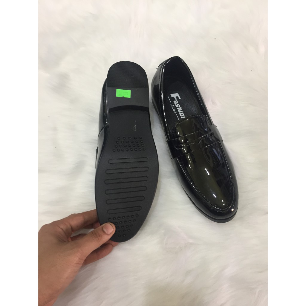 Giầy  tây giày lười nam hàn quốc  bóng đai én trơn | BigBuy360 - bigbuy360.vn