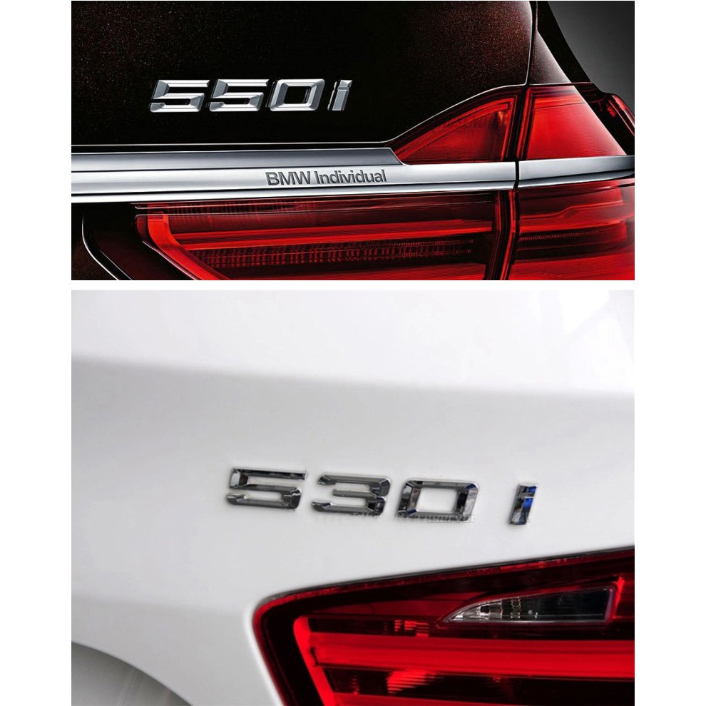 Logo Chữ Cái Bằng Kim Loại 523i 525i 528i 530i 535i 540i 545i 550i Cho Xe Hơi BMW 3D