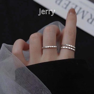 Nhẫn nữ basic khắc họa tiết đơn giản Jerry Accessories N04