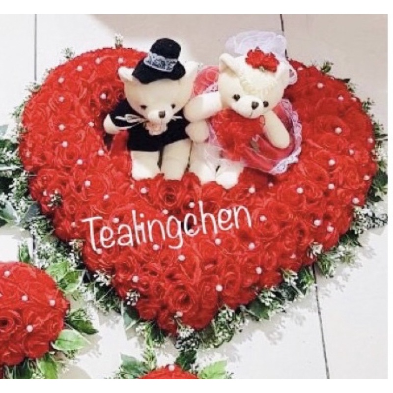 (LẺ TỪNG MÓN) HOA VẢI GẮN XE TRANG TRÍ ĐÁM CƯỚI