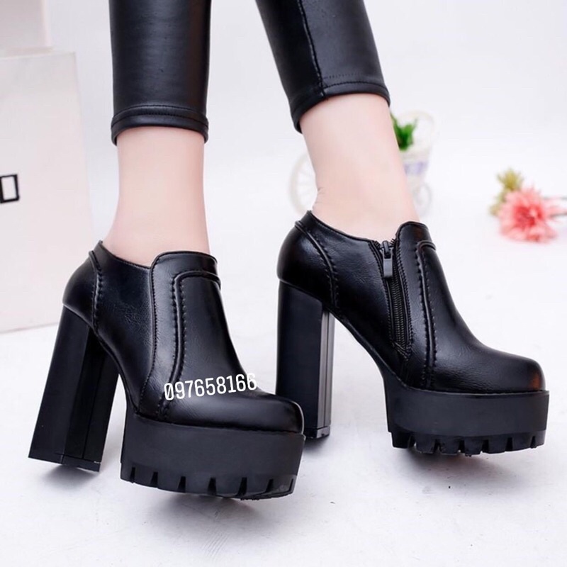 Giầy Bốt Cao Gót Nữ Cao Cao 11,5cn Hàng Quảng Châu Cao Cấp +Ảnh thật shop Chụp