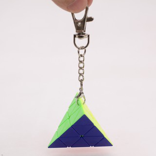 Móc khóa rubik tam giác Pyraminx Keychain