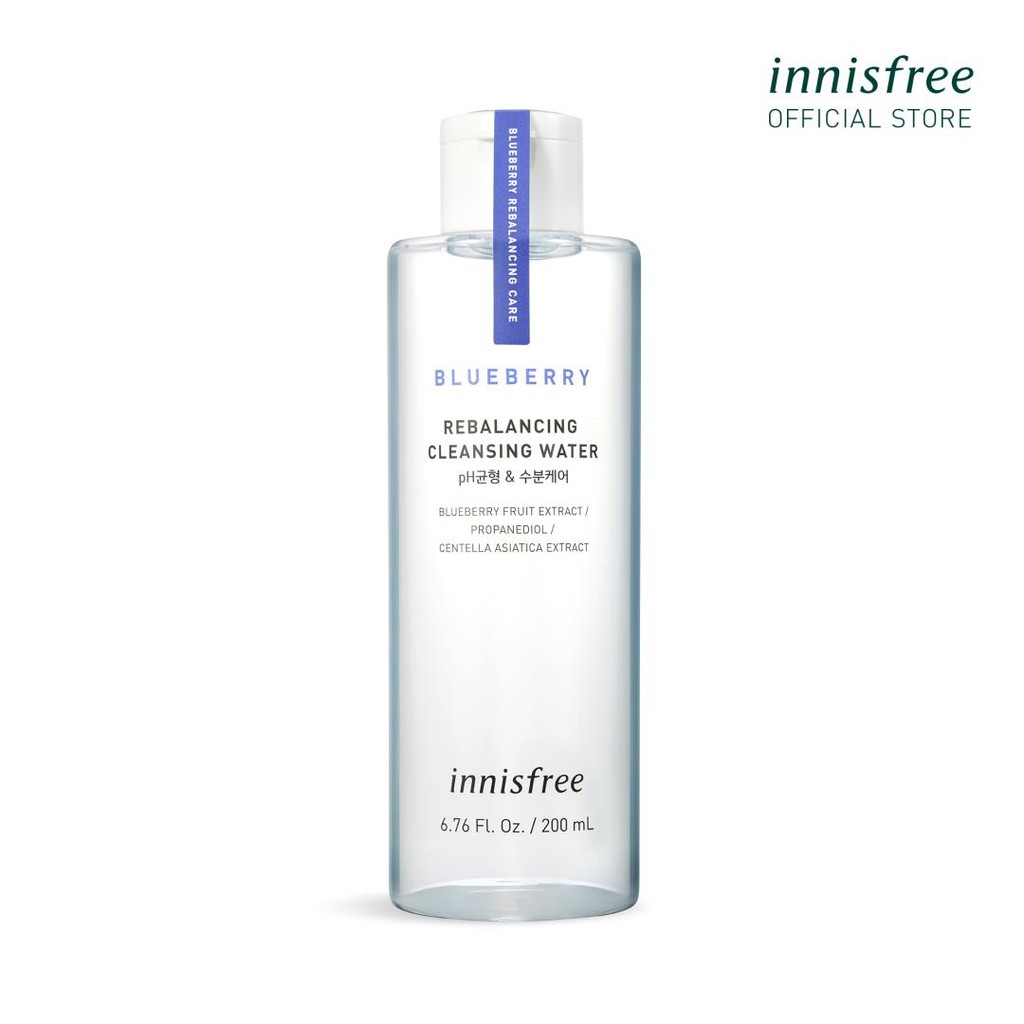 [Mã COSINN9 giảm 10% đơn 400K] Nước tẩy trang từ blueberry innisfree Blueberry Rebalancing Cleansing Water 200ml