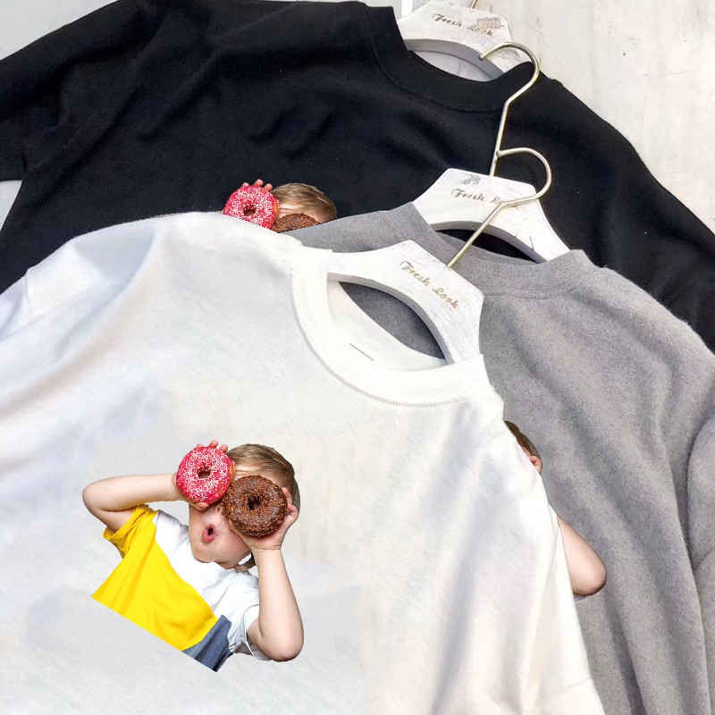 NRVP Áo thun tay dài cổ tròn dáng rộng in họa tiết hoạt hình size lớn M-4XL thời trang mùa thu dành cho nữ