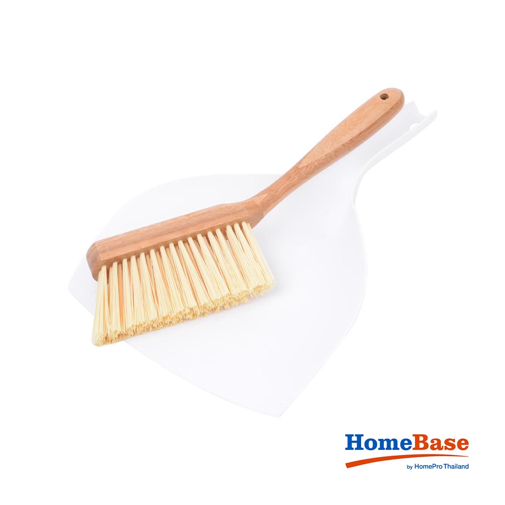 HomeBase ACCO Chổi quét nhà đầu ngắn bằng gỗ tre C8xN37xR25.5cm