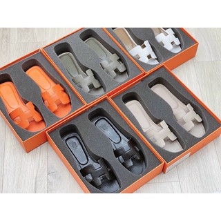 Dép lê HM da sần cao cấp kèm hộp cam