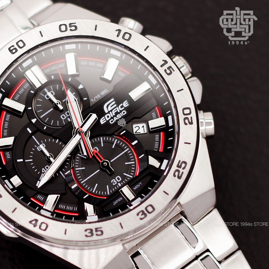Đồng hồ nam Casio Edifice EFR-564 / EFR-564D-1A dây thép không gỉ, chống nước 100m, size 48.9mm, hàng chính hãng