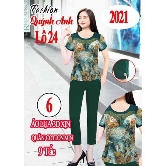 Bộ Quỳnh Anh tay ngắn quần 9 tấc,quần dài sale sốc(có size đại)