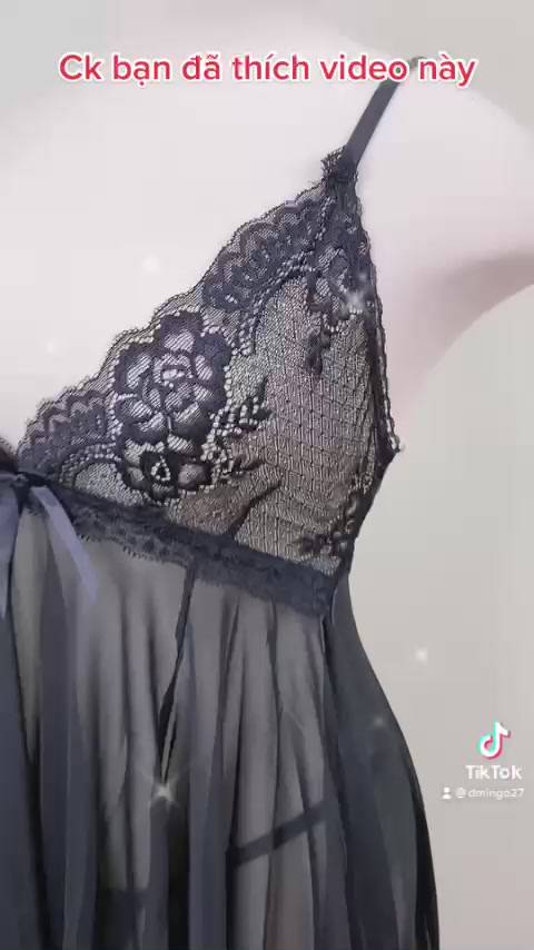 váy ngủ sexy , đầm ngủ gợi cảm voan cao cấp phối ren hai dây cosplay tặng kèm quần chip quyến rũ VN29 | BigBuy360 - bigbuy360.vn