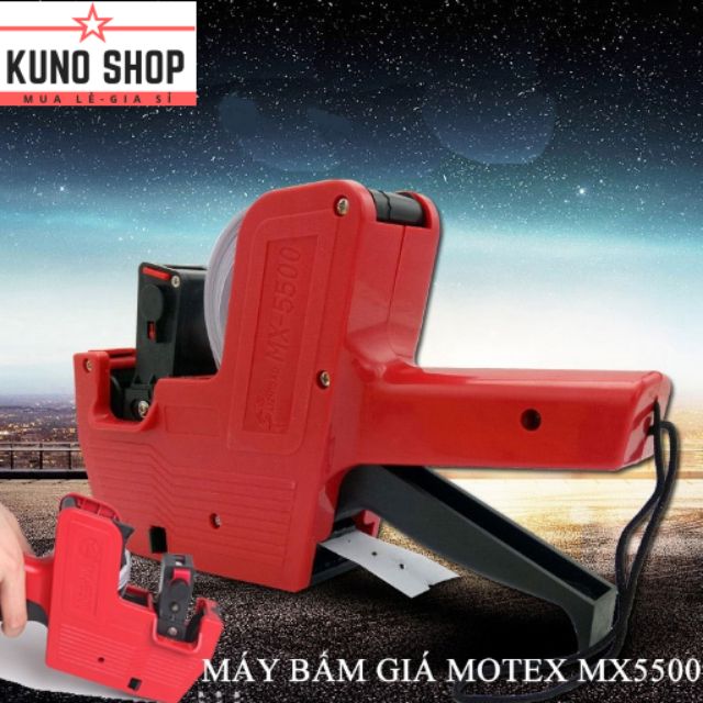 [FREE SHIP>50K]💥MÁY BẤM GIÁ TIỀN MX 5500 TIỆN DỤNG (TẶNG KÈM 1 CUỘN GIẤY + BÌNH MỰC).