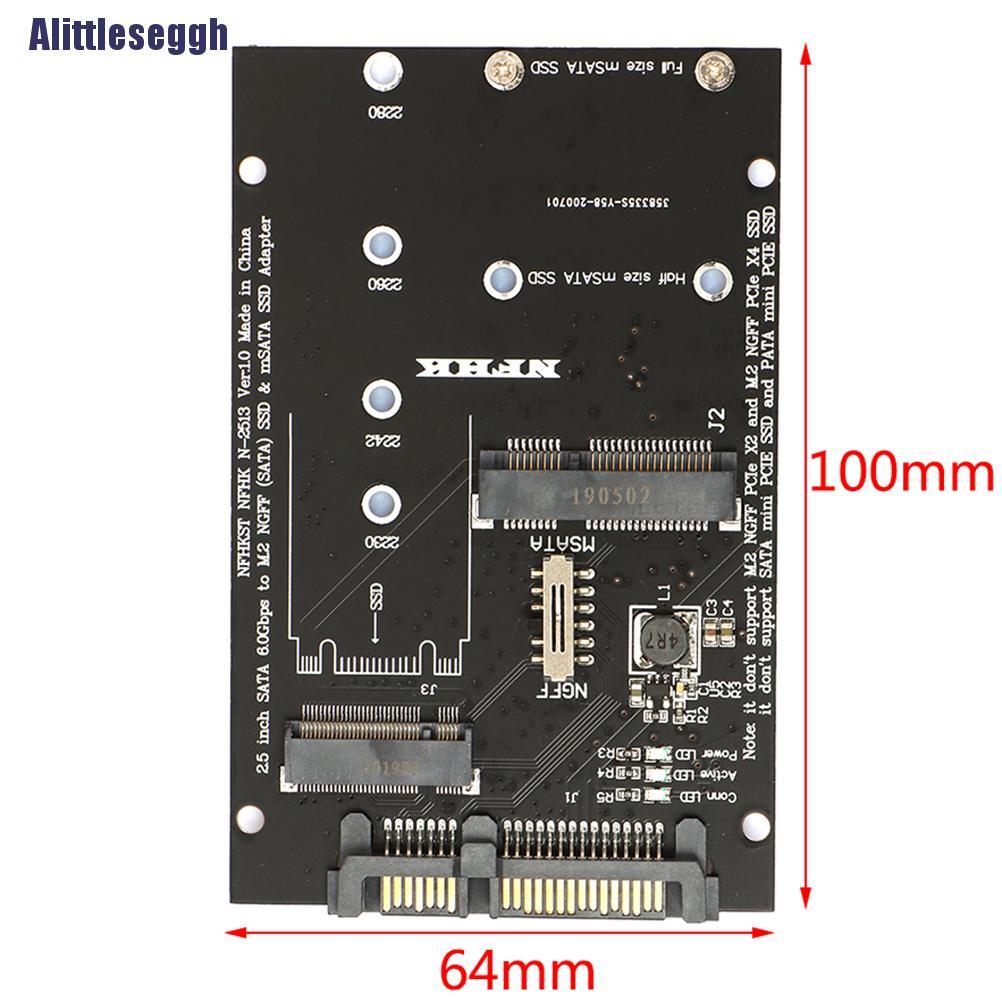 Bộ Chuyển Đổi 2 Trong 1 Alsegg M.2 Ngff Msata Ssd Sang Sata 3.0 Cho Máy Tính