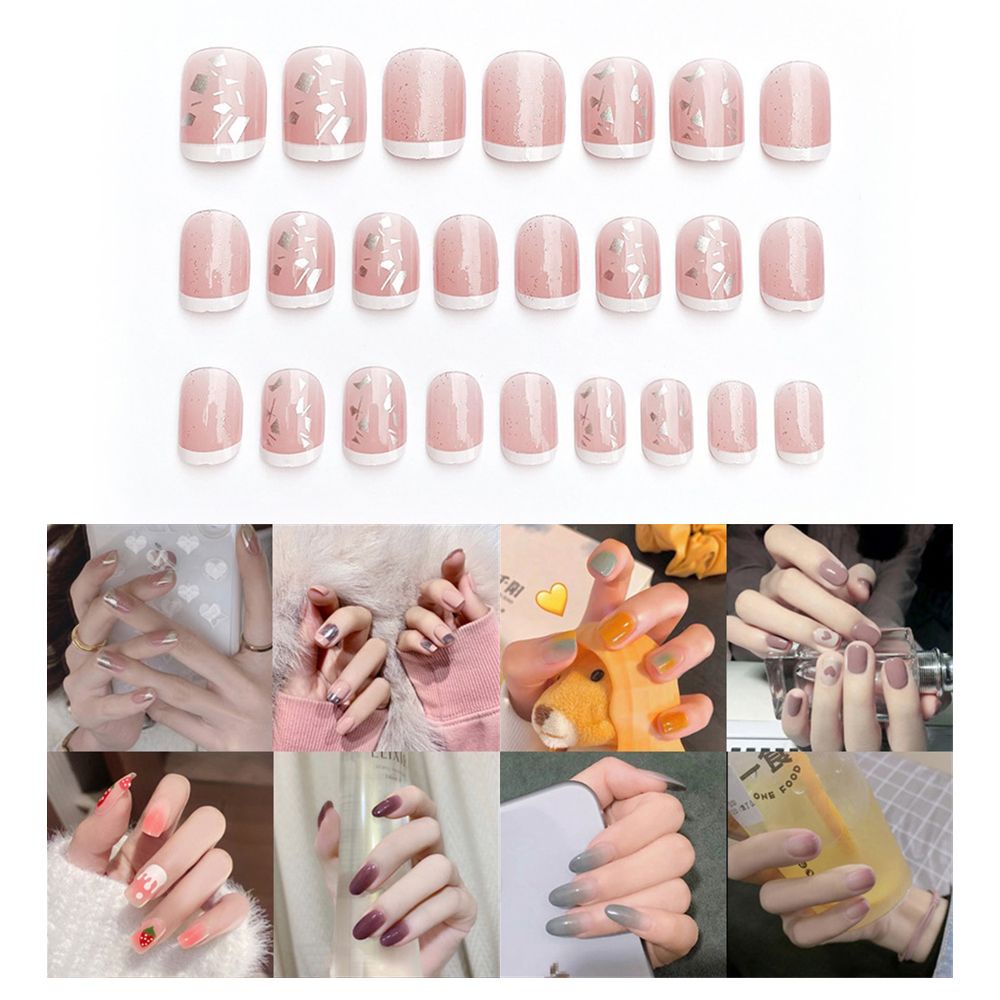 Set 24 Móng Tay Giả Ngắn/Dài Độc Đáo