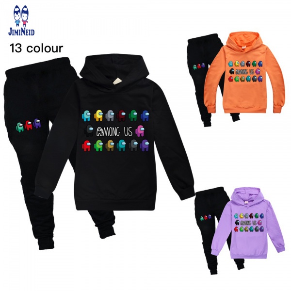 Among us Bộ Quần Áo Sweater Cotton Có Mũ Trùm Unisex 100Childrens Cho Bé Trai Và Bé Gái