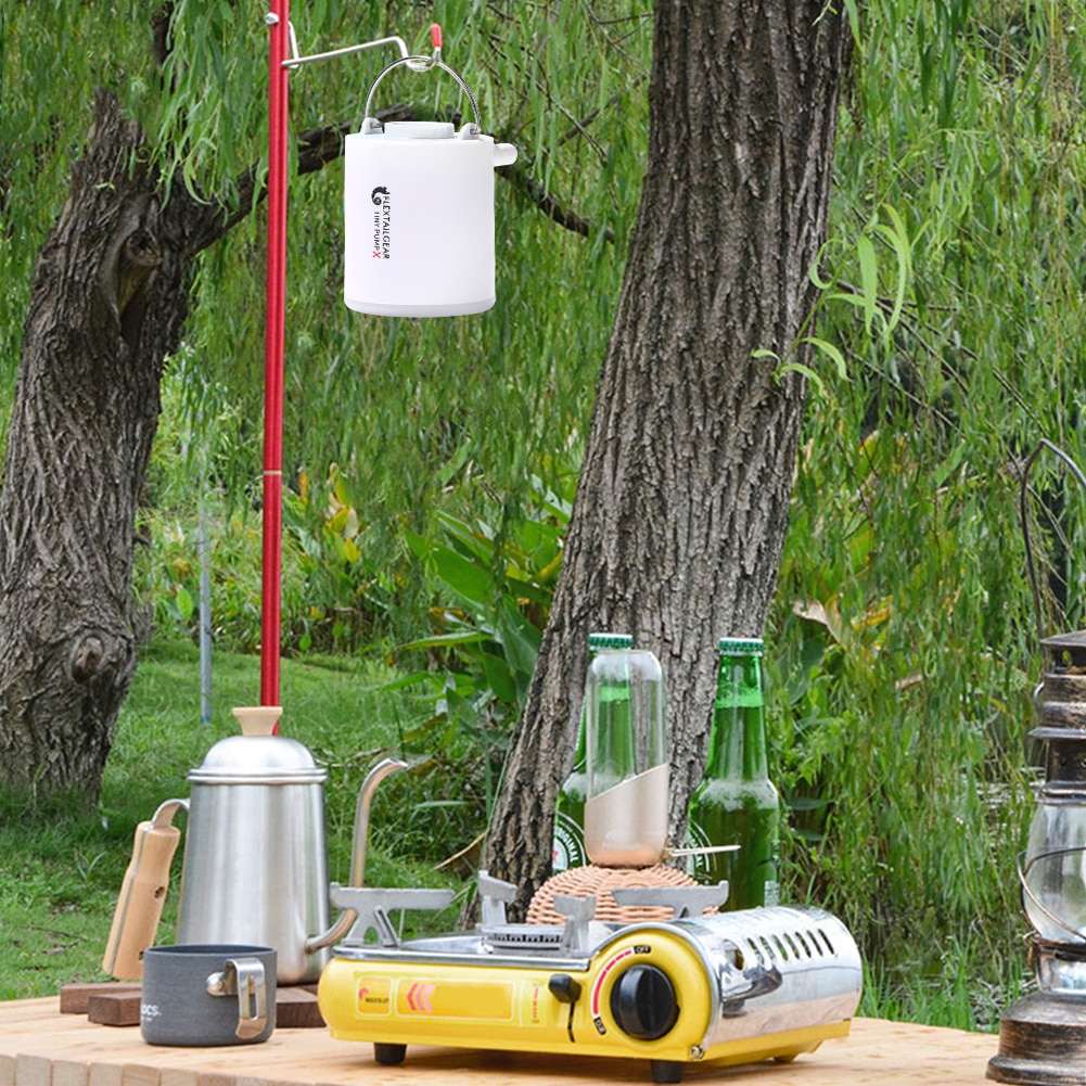 Máy Bơm Khí Mini 3 Trong 1 Đa Năng Siêu Nhẹ Kèm Sạc Usb Tiện Dụng Cho Cắm Trại