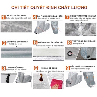 Bạt Trùm Xe Máy, Bạt Phủ Xe Máy