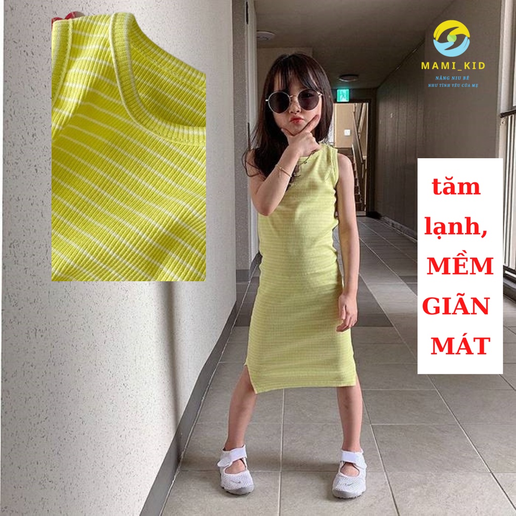 Váy Cho Bé Gái, Váy Body thun tăm  LÊN DÁNG siêu đẹp, chất mềm co giãn tốt