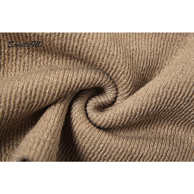 Áo Cardigan Dệt Kim Tay Dài Dáng Ôm Màu Trơn Thời Trang   Quyến Rũ Cho Nữ