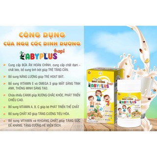 Ngũ Cốc Dinh Dưỡng Babyplus cung cấp dinh dưỡng cho bé từ 6 tháng trở lên