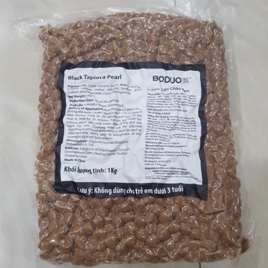 Trân Châu Đen Bodou 1Kg - Trân Châu Đen Dẻo Dai - Nguyên Liệu Trân Châu Đường Đen - Kho Pha Chế Đà Nẵng