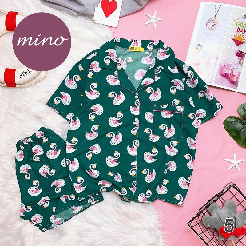 Đồ Mặc Nhà, Pijama, Đồ Bộ Đùi Kate Thái Freesize Siêu Dễ Thương, Vải Mịn, Mát | BigBuy360 - bigbuy360.vn
