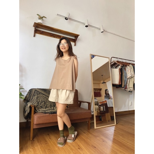 Áo sát nách cột dây