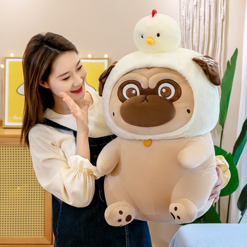 Gấu Bông Mèo - Chó nô Tài Cosplay Mũ Vịt Cao Cấp Gấu Bông City - Thú Nhồi Bông