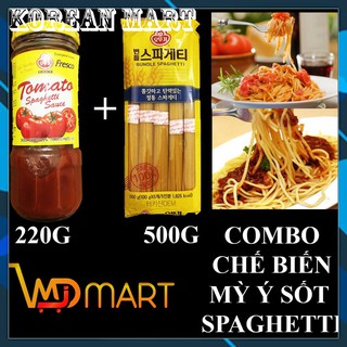 COMBO 500G MỲ Ý OTTOGI + 220G SỐT SPAGHETTI