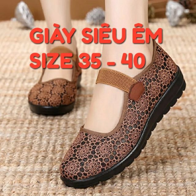 Giày lưới siêu êm giá rẻ cho mẹ phụ nữ trung niên GR001