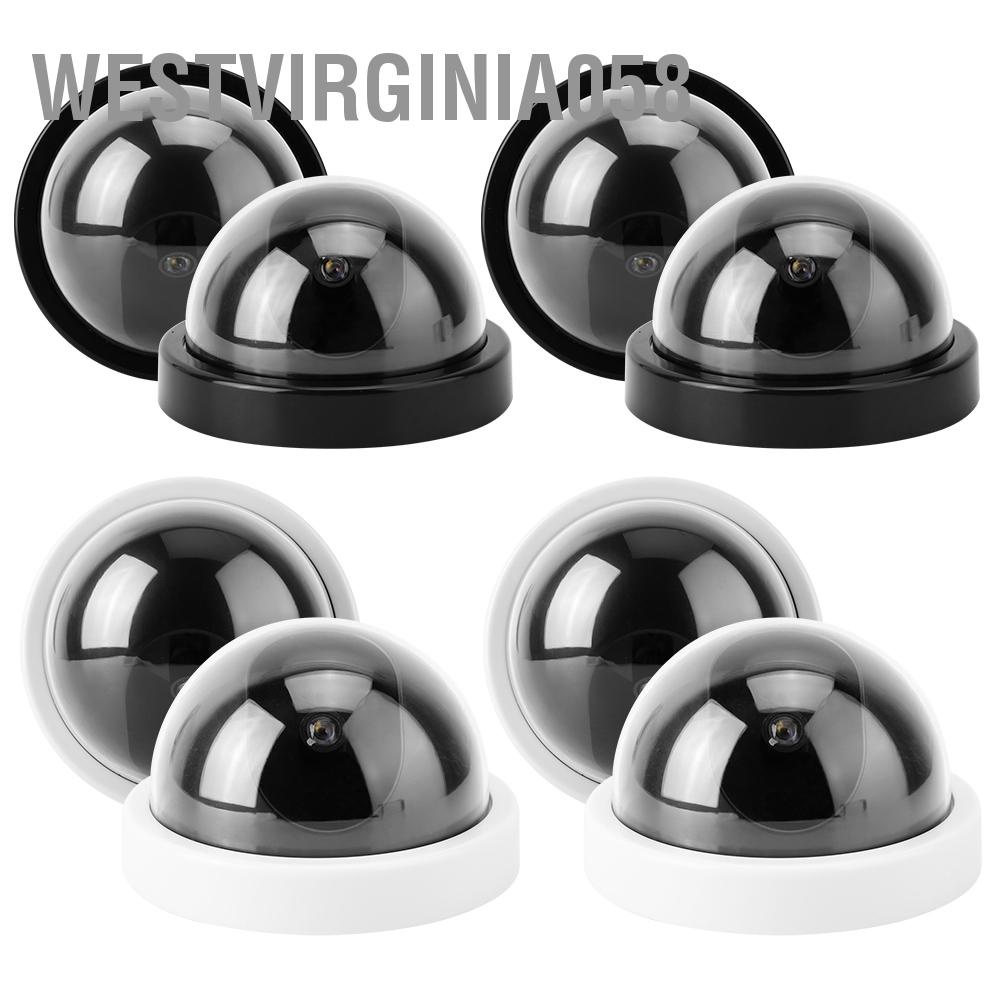 Có thể bán buôn 4 cái Camera mô phỏng mái vòm Camera quan sát giả An ninh giả với ánh sáng đèn Led nhấp nháy Westvirginia058 Hàng giao ngay