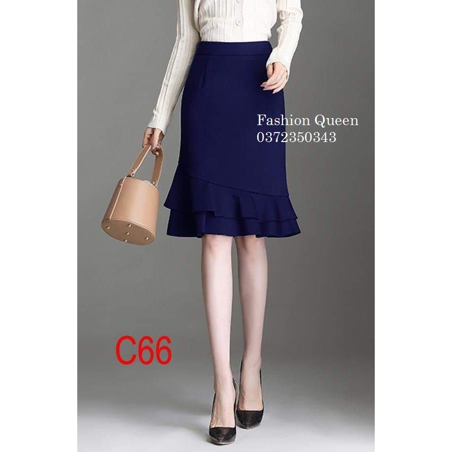 chân váy phối cá 2 tầng chất tuyết mưa cao cấp