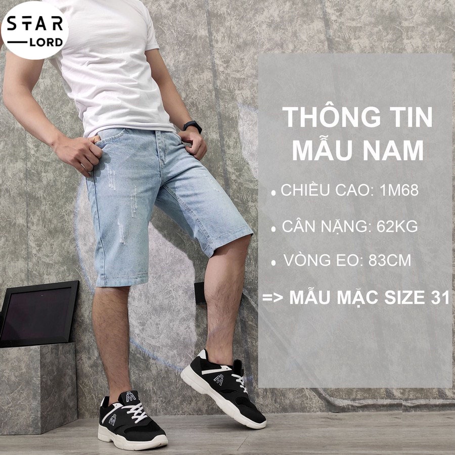 Quần short nam jean đẹp chuẩn siêu bền SL414 STARLORD