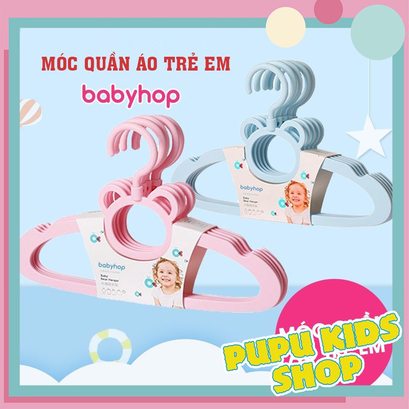 Móc treo quần áo sơ sinh trẻ em đa năng babyhood cho bé