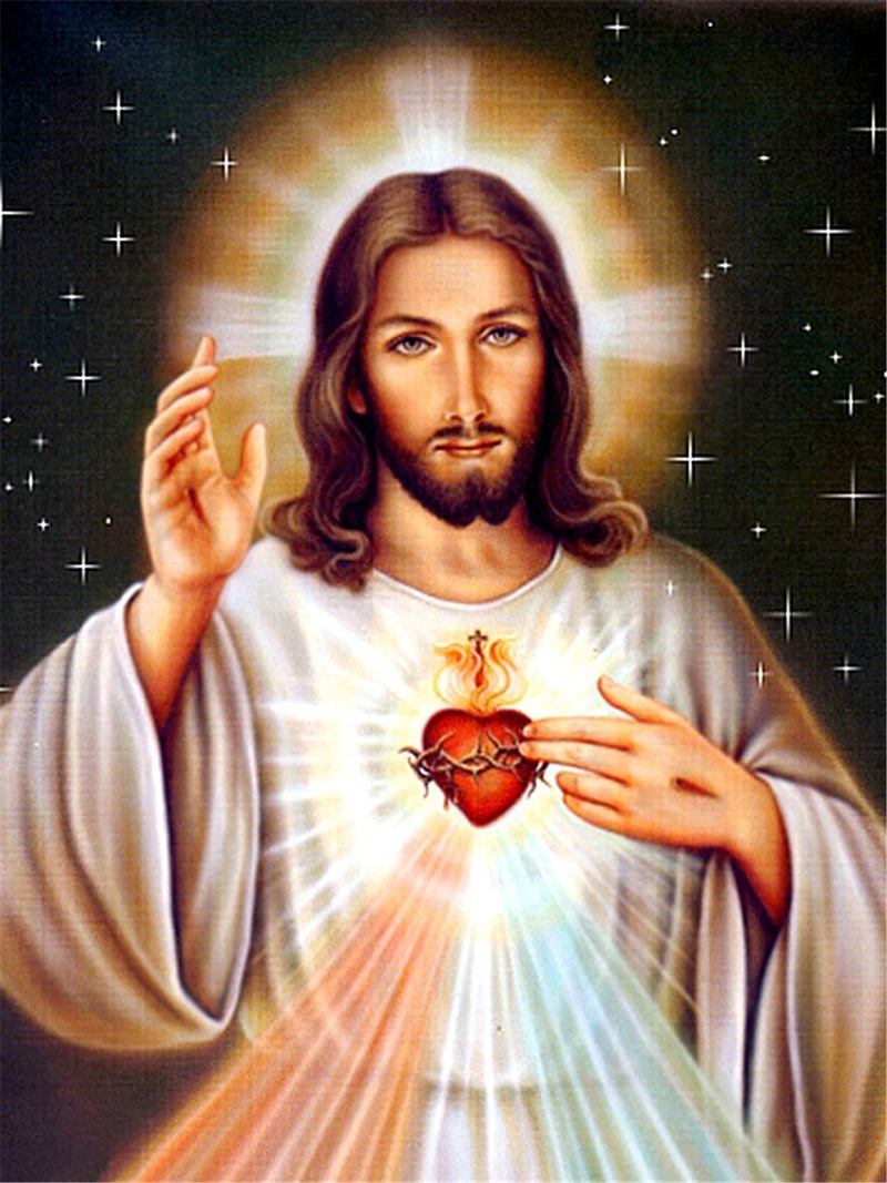 Bộ Dụng Cụ Làm Tranh Đính Đá DIY Kích Thước 30x40cm Hình Chúa Jesus Dùng Để Trang Trí Phòng Ngủ | BigBuy360 - bigbuy360.vn