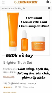 Set dưỡng da Vitamin C Olehenriksen