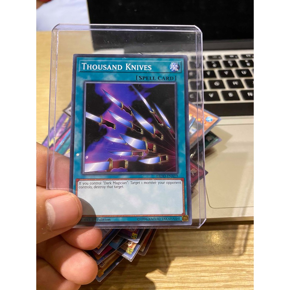 Lá bài thẻ bài Yugioh Thousand Knives - Tặng bọc bài nhựa bảo quản