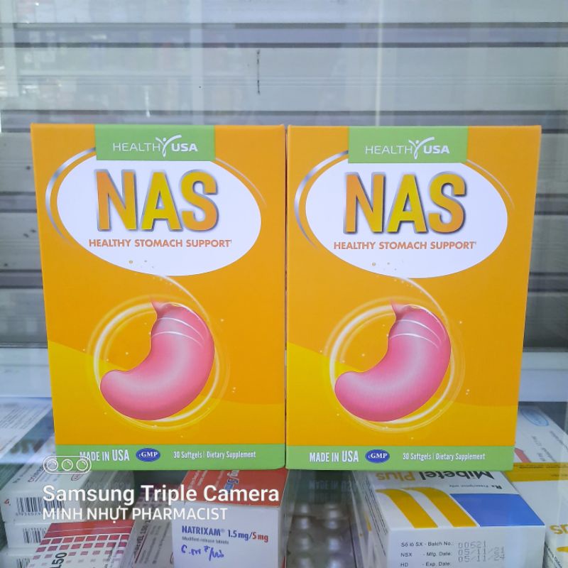 Nas - heathy stomach support ngăn ngừa viêm loét dạ dày, giảm ợ nóng - ảnh sản phẩm 1