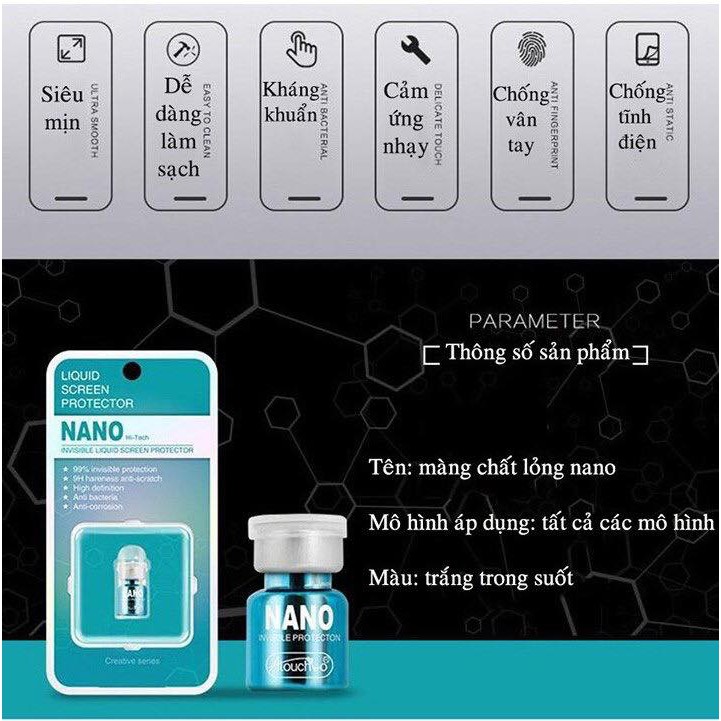 Nước Nano độ cứng 9H bảo vệ toàn diện màn hình Điện Thoại, máy tính bảng, bề mặt kính | BigBuy360 - bigbuy360.vn