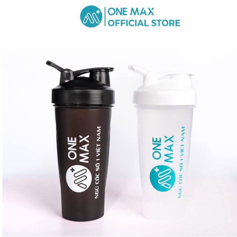 Bình lắc OneMax thể hình 800ml nhựa cao cấp PP đảm bảo vệ sinh an toàn thực thẩm_onemax