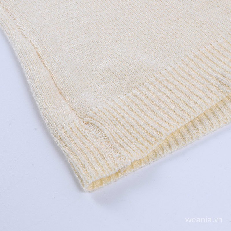 Áo Tank Top Dệt Kim Dáng Ôm Thời Trang Cho Nữ