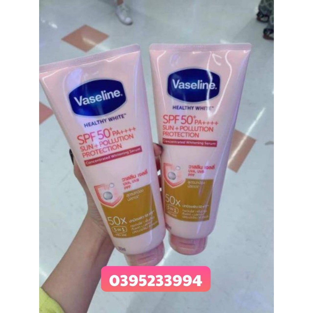 Sữa dưỡng thể Vaseline Healthy White 50X