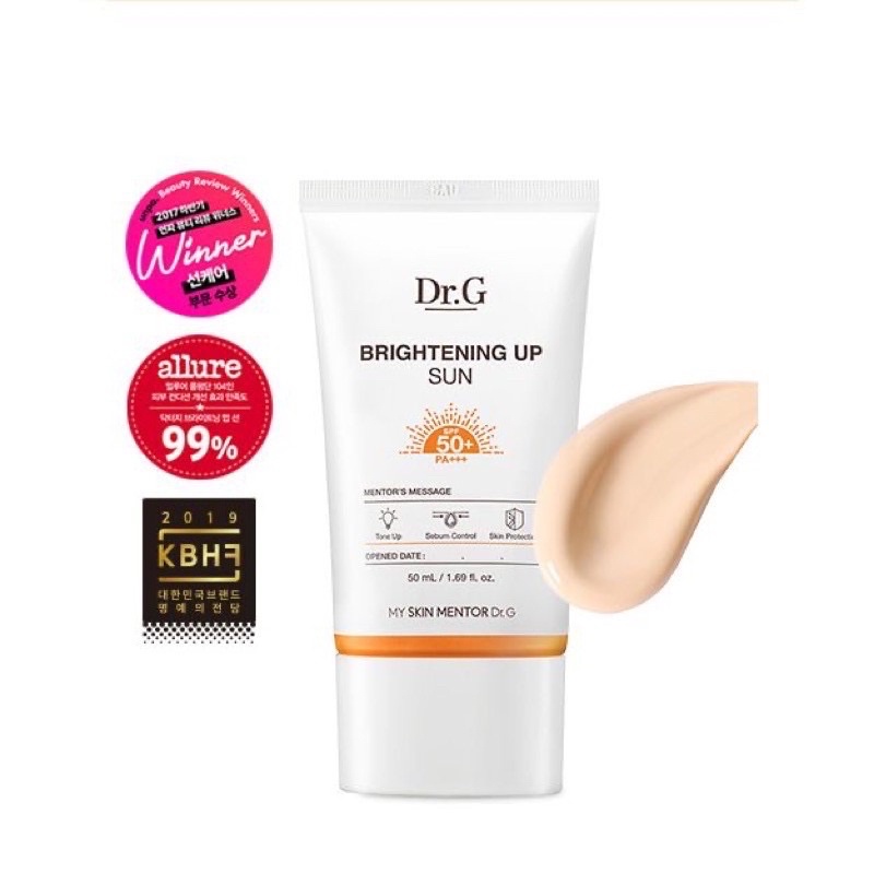 Kem Chống Nắng Dr.G GREEN MILD / BRIGHTENING UP Sun SPF50