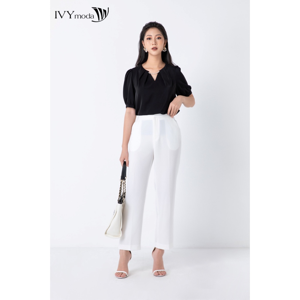Quần dài nữ ống đứng IVY moda MS 22M6812