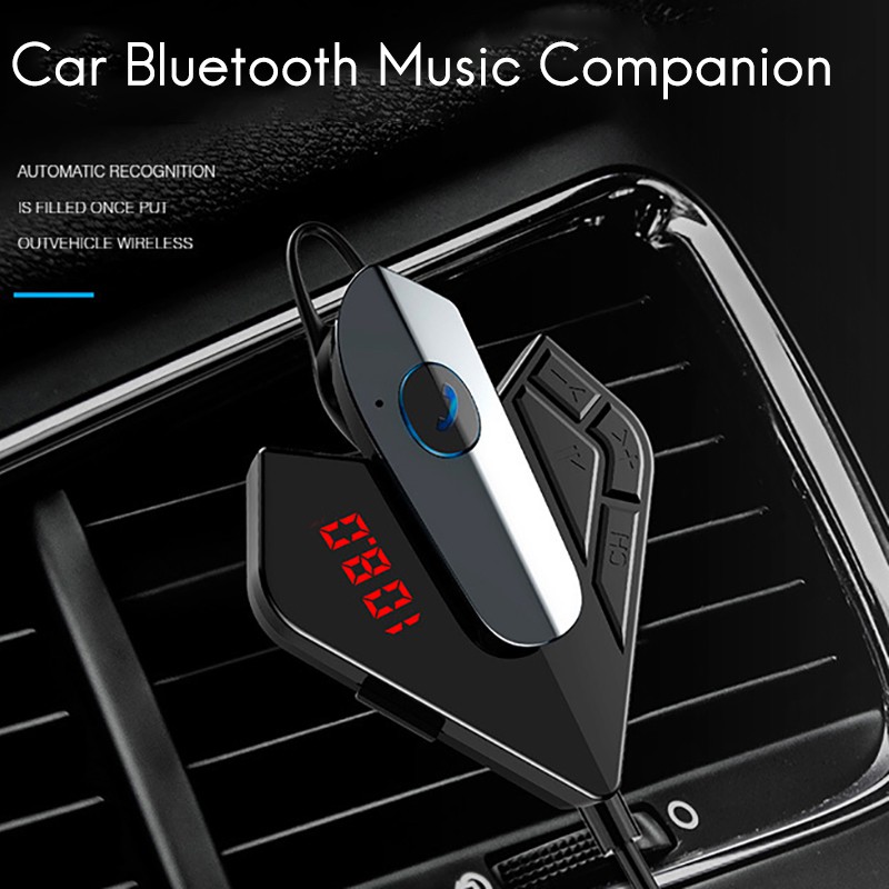 Tẩu Sạc Kiêm Máy Nghe Nhạc Mp3 Kết Nối Bluetooth 5.0 Cho Xe Hơi