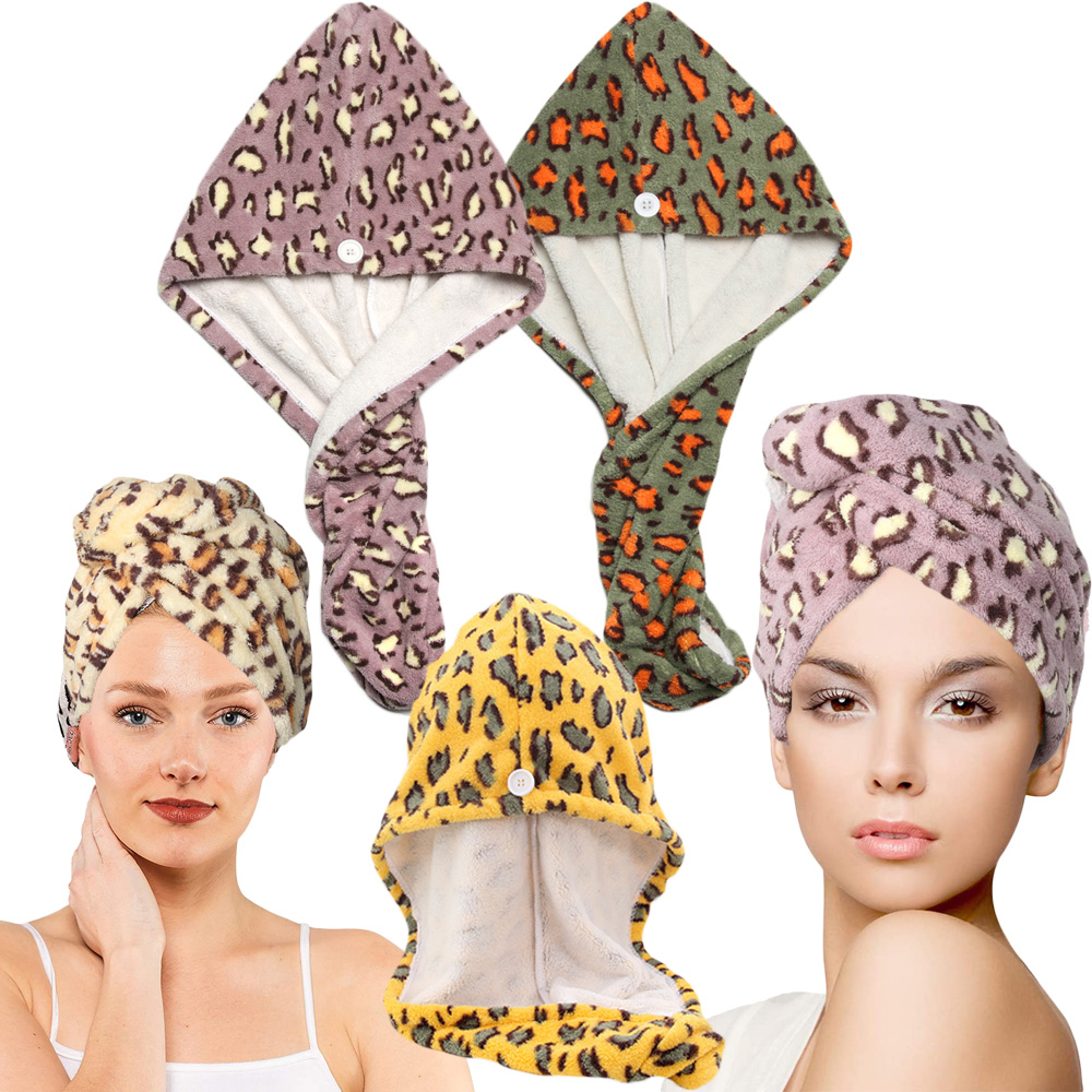 Khăn Tắm Sợi Siêu Thấm Hút Họa Tiết Da Báo