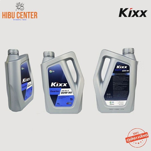 Dầu hộp số KIXX 80W90 4 lít - thùng 4 can