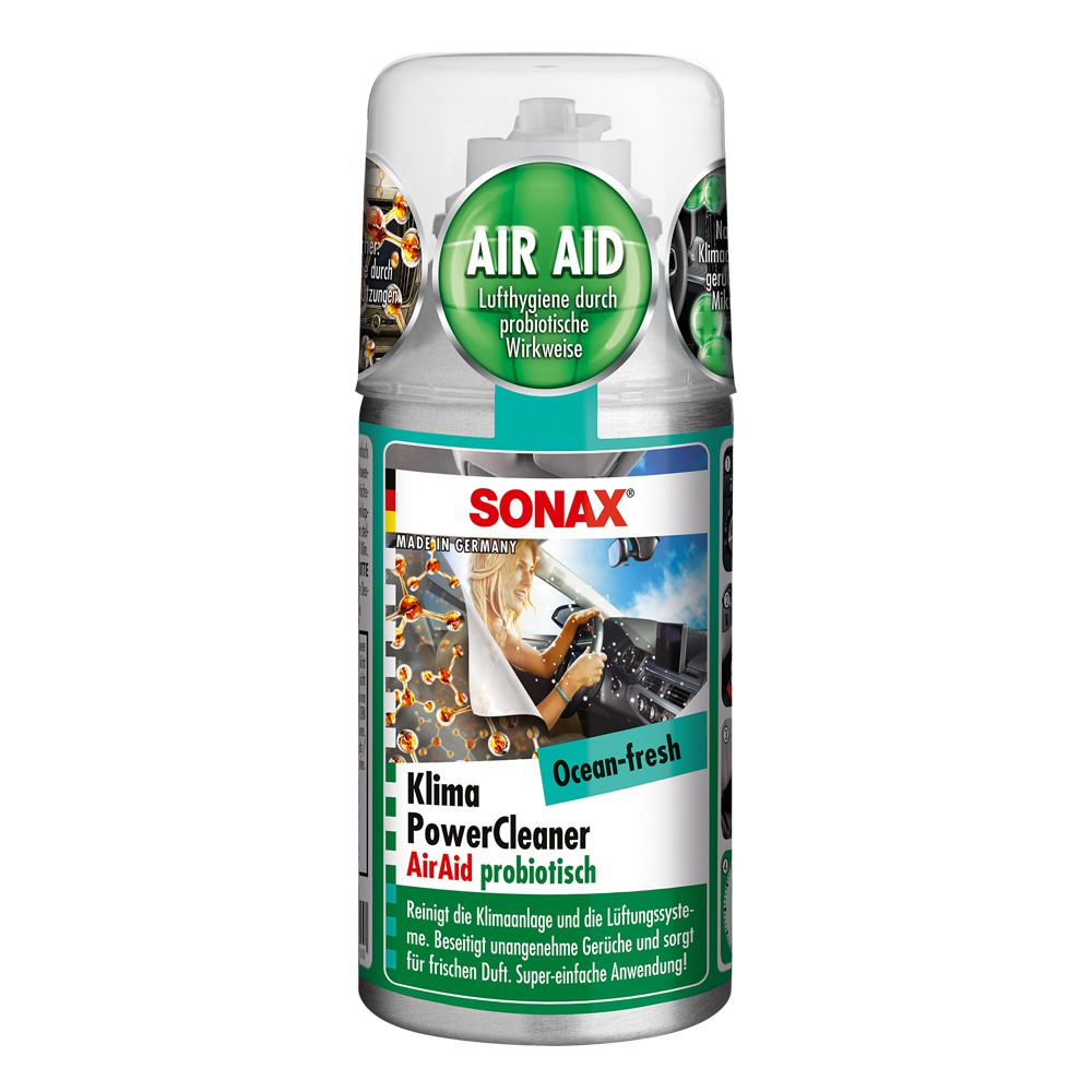 Khử Mùi Điều Hòa Ô Tô Sonax Car A/C Cleaner Ocean-Fresh 100ml