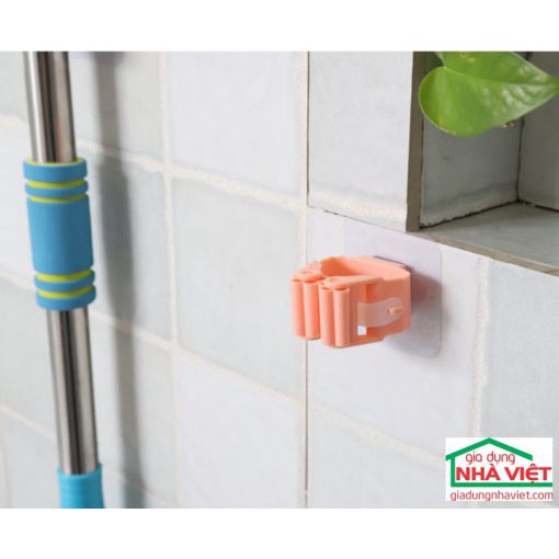 Cài chổi, kẹp chổi dán tường đa năng siêu chắc chắn, giúp không gian nhà bạn gọn gàng, sạch sẽ - QM.PK080