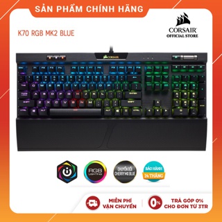 Bàn phím Gaming Corsair K70 MK.2 RGB Xanh - Hàng Chính Hãng