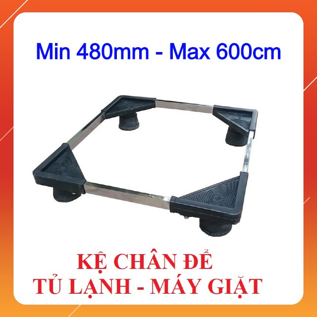 Kệ kê chân đế inox sử dụng cho máy giặt, tủ lạnh